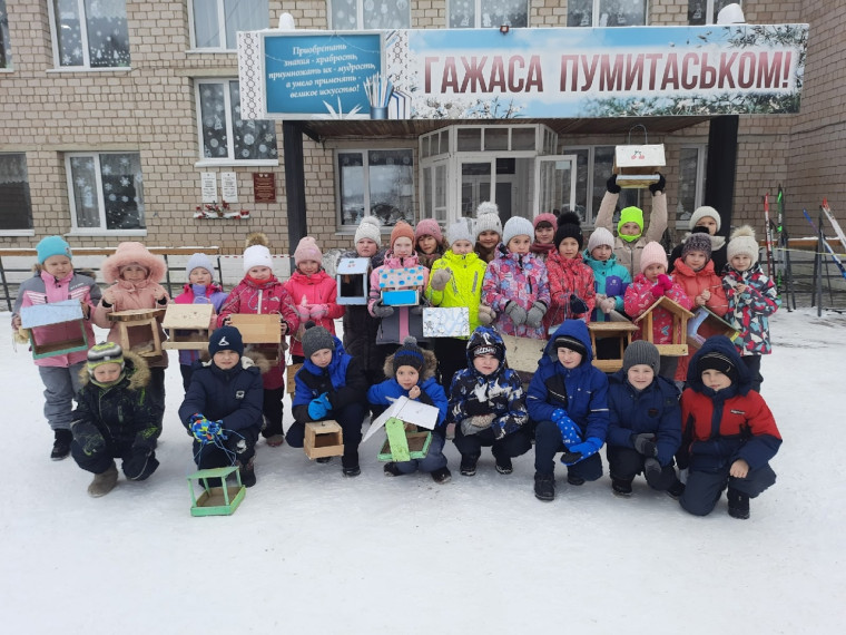 Помогаем птицам зимой.